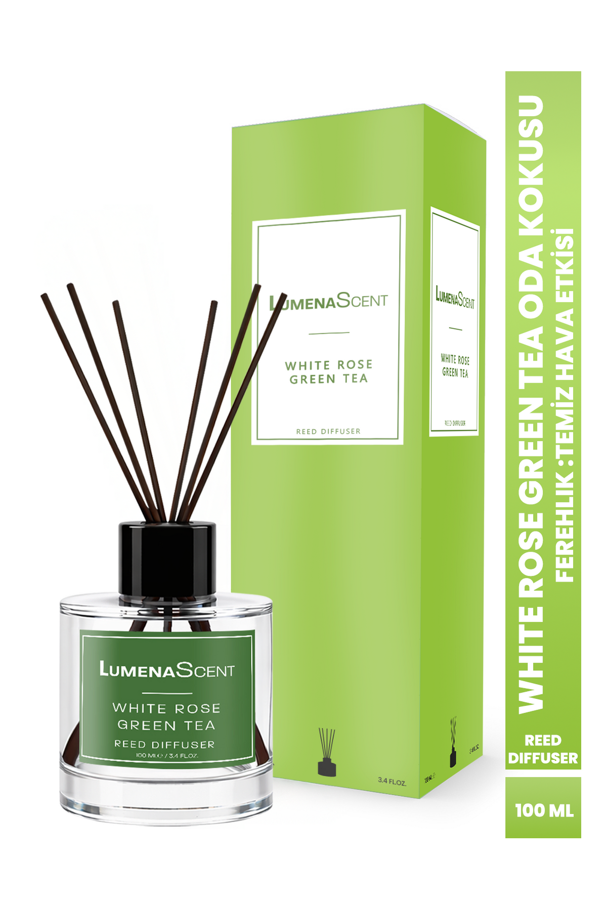White Rose Green Tea Oda Kokusu - Çiçeksi Ferahlığın Uyumu