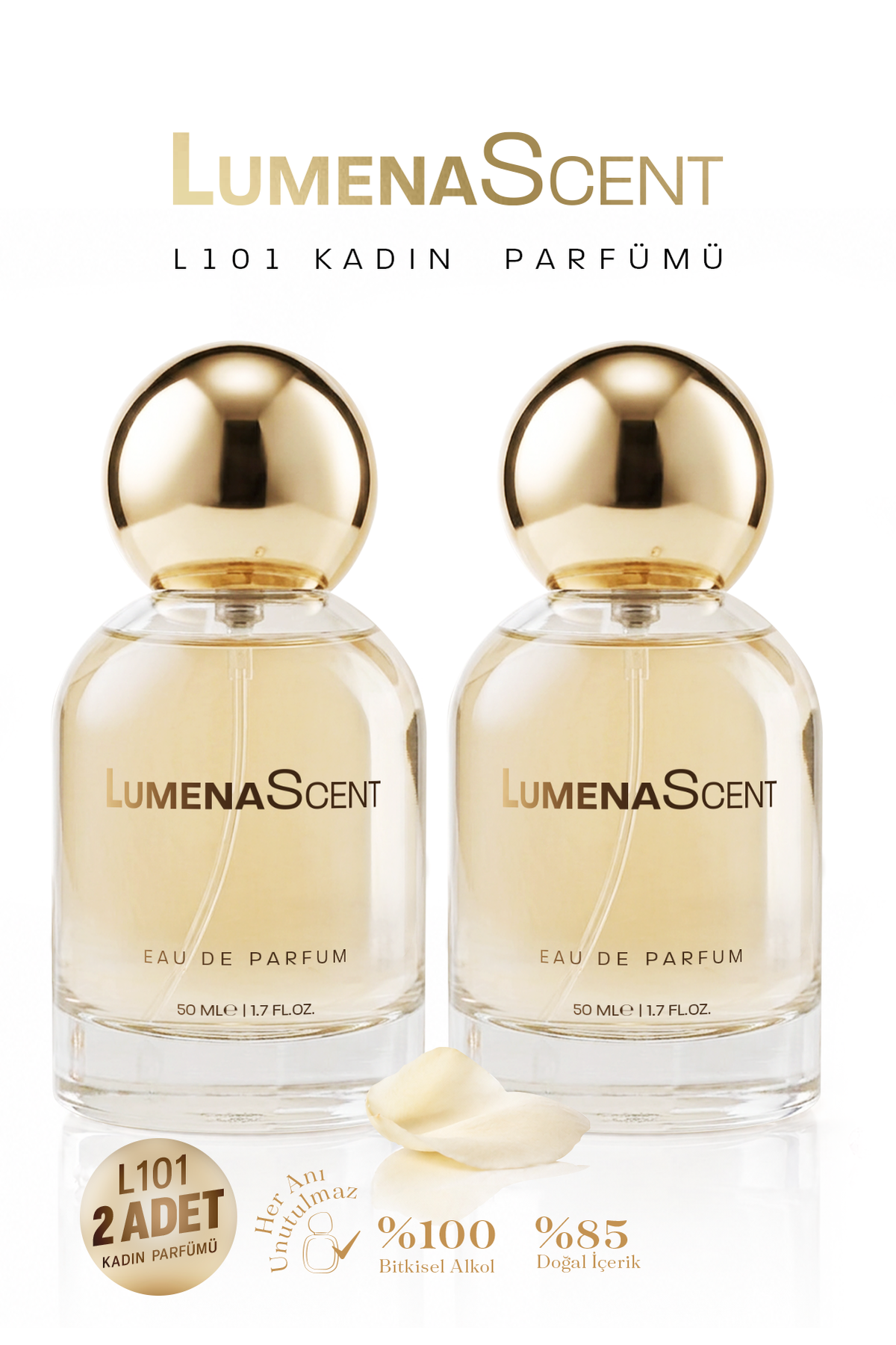 L101 Kadın Parfüm Floral Edp 50 ml 2 Adet